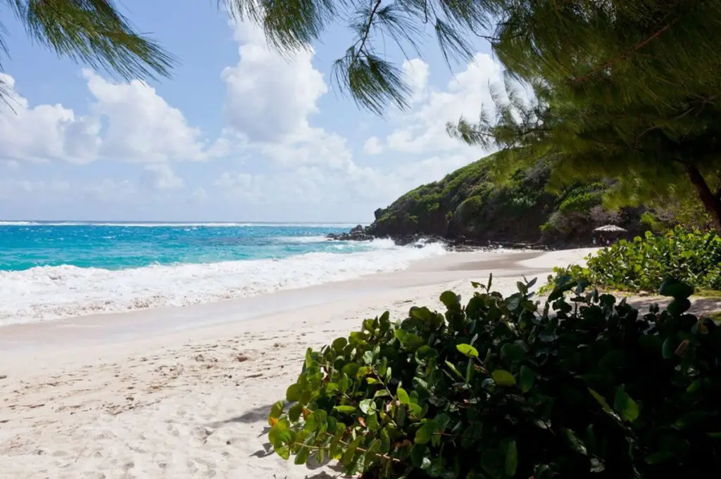 pláž ostrova Mustique