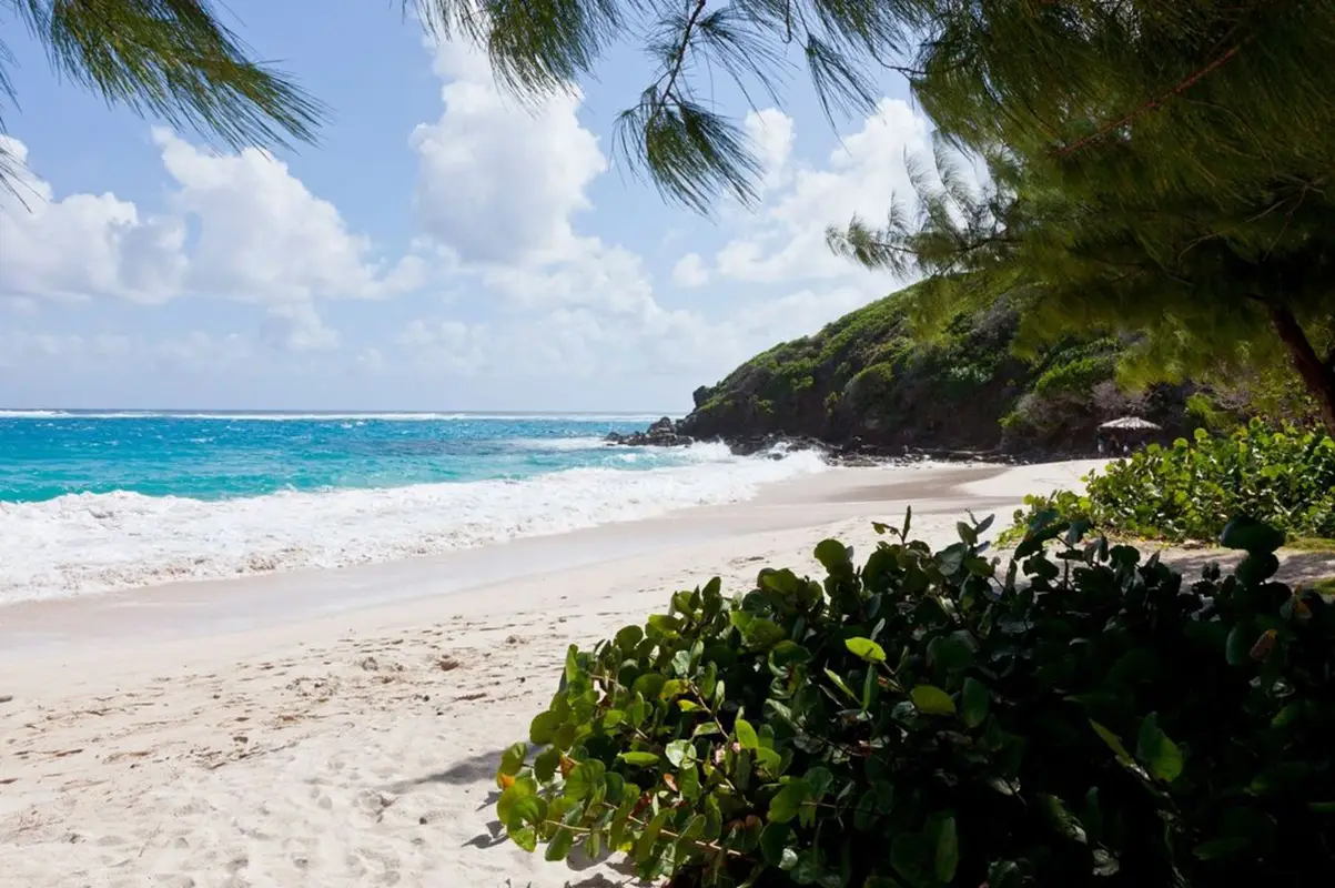 pláž ostrova Mustique